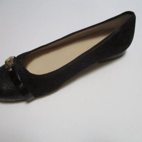 *Marc Fisher JODITA Black Quilt Toe Tip Patent - Picture 4 of 9